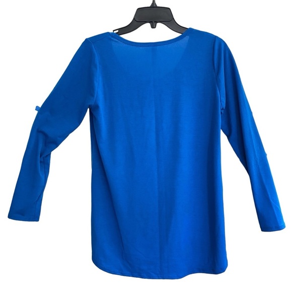 LulaRoe LYNNAE Royal Blue Long Sleeve Size SMALL - Picture 4 of 5